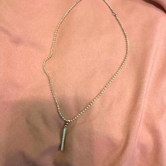 Largos Linear Diamond Pendant Necklace